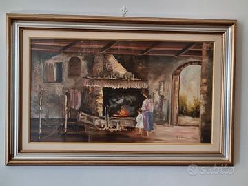 Grande Dipinto a Olio - A.Leonardi