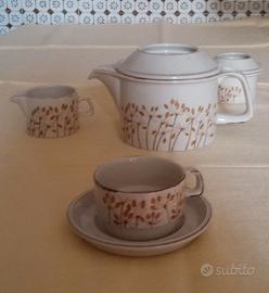 Servizio da tè completo Ceramica Franco Pozzi