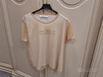 Blusa beige Oltre tg. L