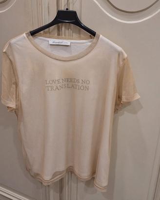 Blusa beige Oltre tg. L
