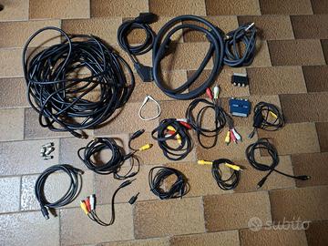 Lotto 20 Cavi audio/video LR, jack, DVI, HDMI, DP