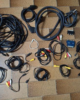 Lotto 20 Cavi audio/video LR, jack, DVI, HDMI, DP