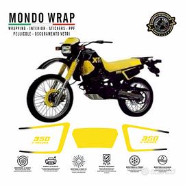 Adesivi tabelle porta numero XT 350 1989