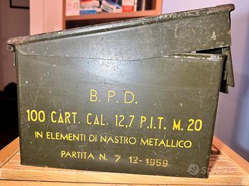 Cassetta porta munizioni in metallo