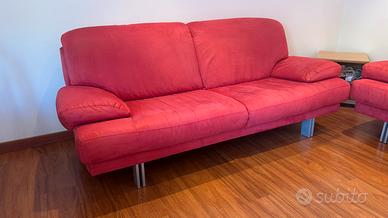 Divano Moderno Rosso Corallo