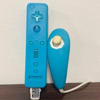 WII Telecomando Blu e Nunchuk Bianco Nintendo WII