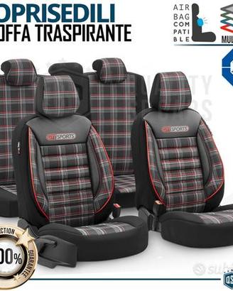 COPRISEDILI Auto Universali GTI Sport Pelle Tessut