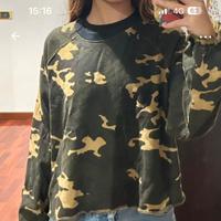 Felpa donna scout mimetica xs