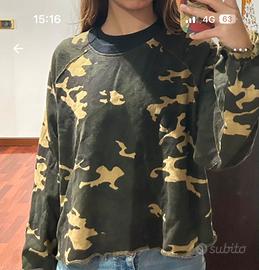 Felpa donna scout mimetica xs