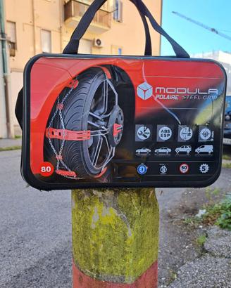 CATENE AUTO: MODULA POLAIRE STEEL GRIP 80