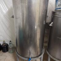 CONTENITORE inox per olio o vino 