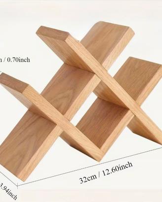 Porta bottiglie in legno