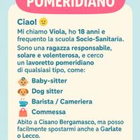 Barista babysitter commessa