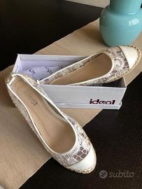 Ballerine avorio in pizzo