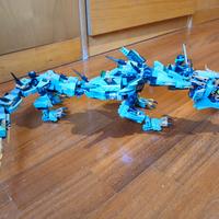 lego ninjago con drago del ninja verde