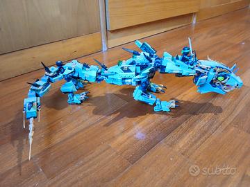 lego ninjago con drago del ninja verde