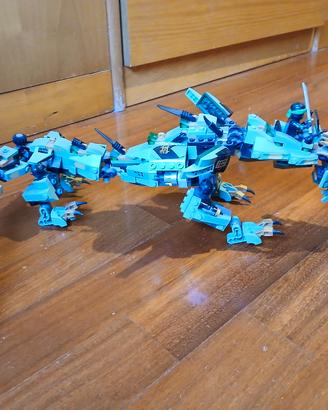 lego ninjago con drago del ninja verde