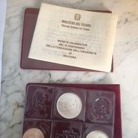lotto 4 monete argento italiane