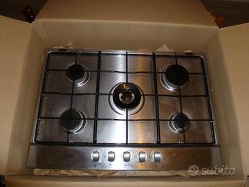 piano cottura a gas 5 fuochi Whirlpool