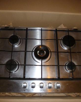piano cottura a gas 5 fuochi Whirlpool