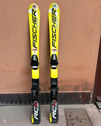 Sci bambino Fischer RC4 Race 110 cm + attacchi