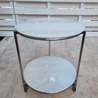 ikea strind carrello tindo con 2 vetri 