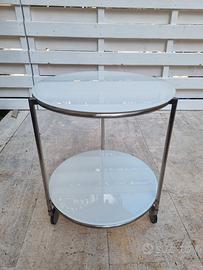 ikea strind carrello tindo con 2 vetri 