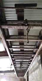Scala in rovere, anni '70, 6 metri + 6 mt a sfilo