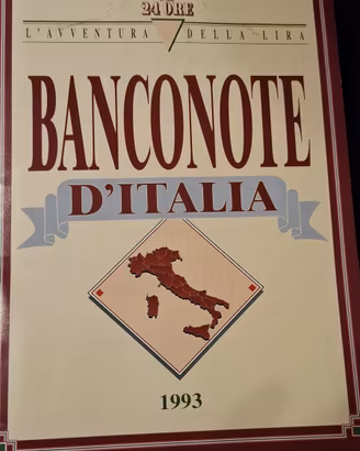 "Banconote d'Italia" (1993) - COMPLETO 100% RARO