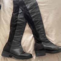 Stivali neri TwinSet sopra ginocchio