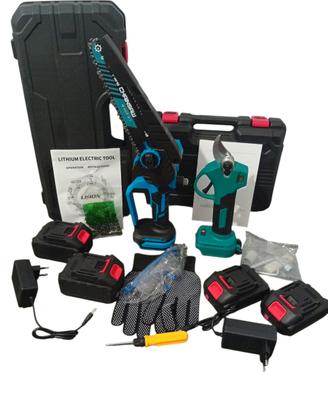 Motosega a batteria+ Forbici a batteria Brushless 