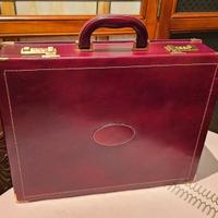 Valigetta 24 ore in vera pelle bordeaux