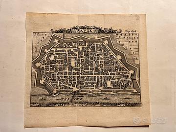 Pavia antica stampa 1706