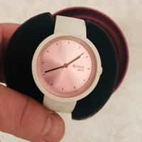 Orologio O clock great rosa e panna O bag nuovo