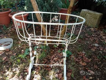 porta vaso ferro battuto giardino vintage 