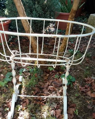 porta vaso ferro battuto giardino vintage 