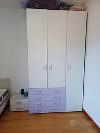 Camera da letto Singola con materasso