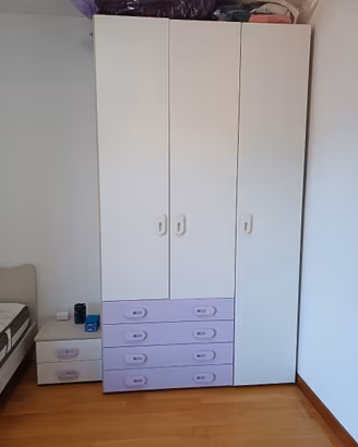 Camera da letto Singola con materasso