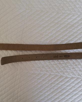 Cintura da uomo in pelle beige, marca Burberrys 