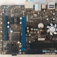 Mainboard MSI E350DM con CPU AMD E350 dual-core 6G
