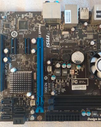Mainboard MSI E350DM con CPU AMD E350 dual-core 6G