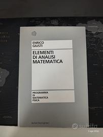 ELEMENTI DI ANALISI MATEMATICA DI ENRICO GIUSTI