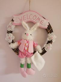 Ghirlanda Dietroporta Pasquale con Coniglietto 