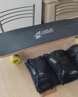 skateboard con protezioni