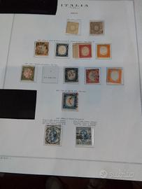 francobolli regno 1862 al1945 fogli cartella cust