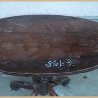 Tavolo depoca in noce con piede centrale 800