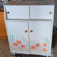 Mobile scarpiera dipinta a mano 