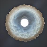 lampadario vintage in vetro