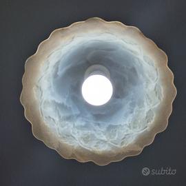 lampadario vintage in vetro