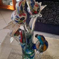 scultura in vetro di Murano